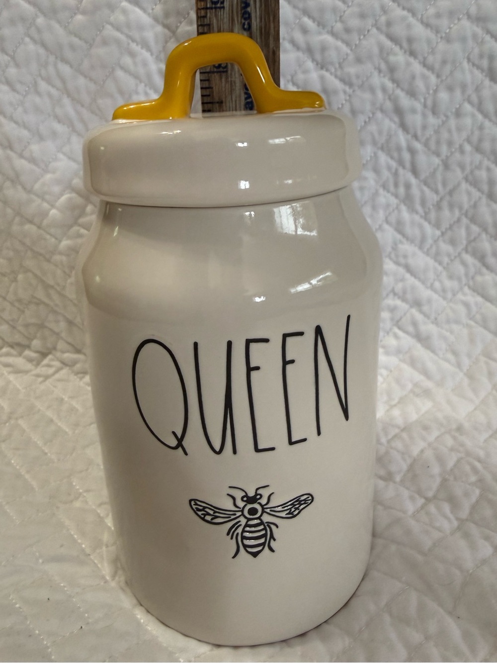 Rae Dunn Queen Bee Canister NWOT never used